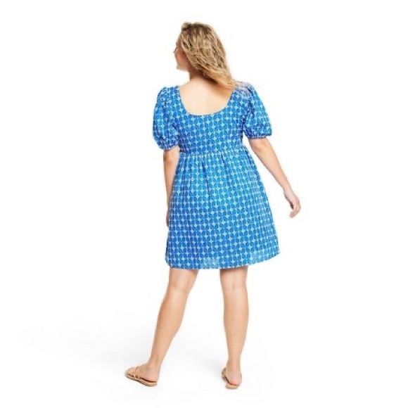 RHODE x Target Light Blue Eyelet Mini Dress - Picture 7 of 16